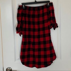 Buffalo plaid dress